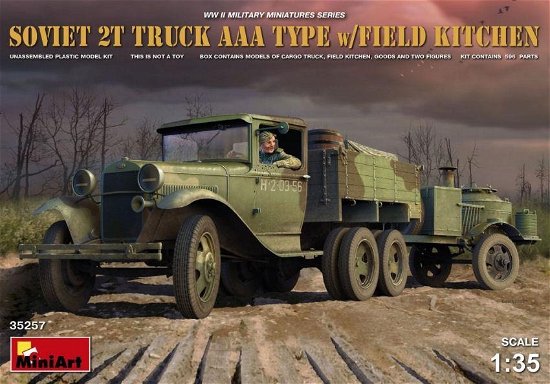 Cover for Miniart · Soviet 2 T Truck Aaa Type W/Field Kitchen (Leketøy)