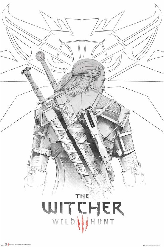 THE WITCHER - Geralt Sketch - Poster 61x91.5cm - P.Derive - Merchandise - Gb Eye - 5028486482122 - 2020