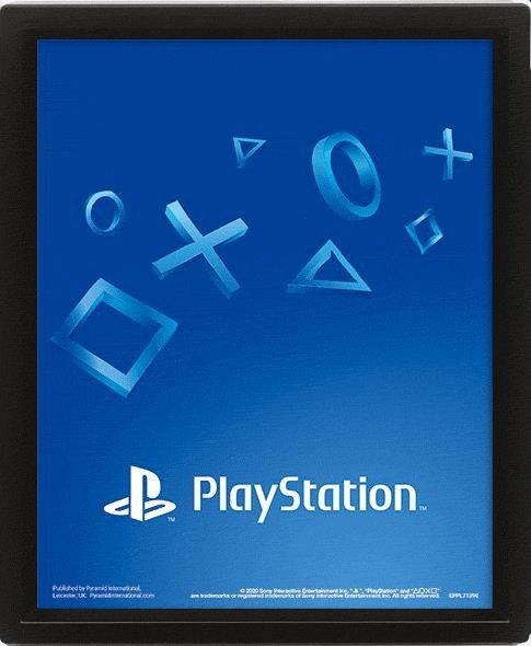 Cover for Playstation: Pyramid · Playstation Shapes Poster 3D Lenticular (MERCH)