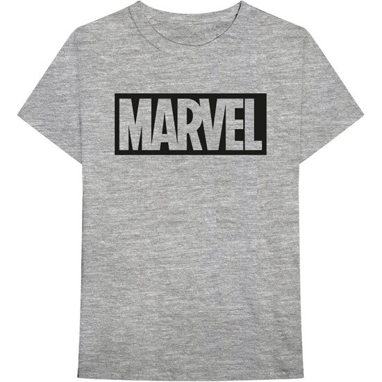 Cover for Marvel Comics · Marvel Comics Unisex T-Shirt: Logo (T-shirt) [size L] [Grey - Unisex edition]