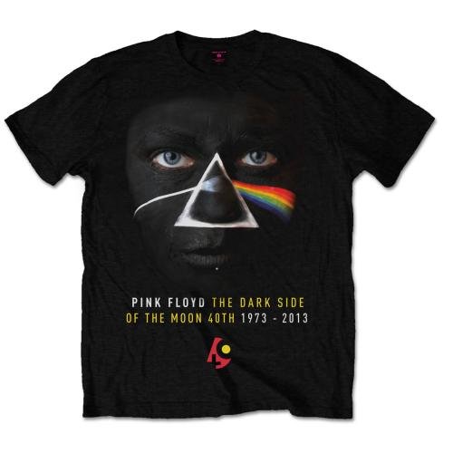 Pink Floyd Unisex T-Shirt: Dark Side of the Moon Face - Pink Floyd - Koopwaar - Perryscope - 5055295356122 - 