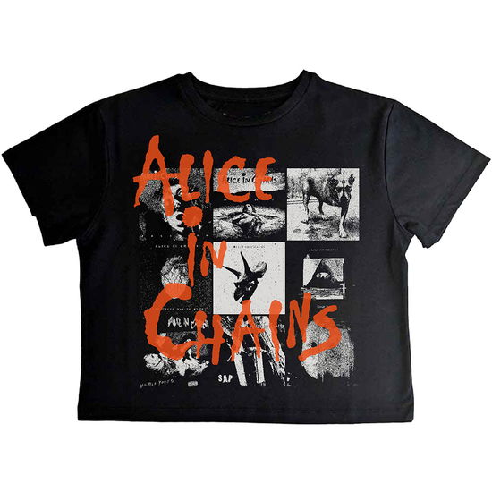 Cover for Alice In Chains · Alice In Chains Ladies Crop Top: Albums Montage (Black) (Bekleidung) [size XS] (2024)