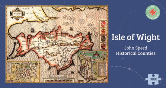 Cover for Isle of Wight Historical 1610 Map 1000 Piece Puzzle (Paperback Book) (2024)