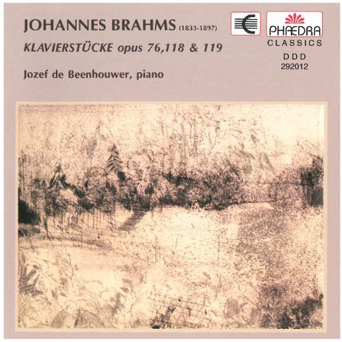 Cover for Jozef De Beenhouwer · Johannes Brahms: Klavierstucke Opus 76. 118 &amp; 119 (CD) (2019)