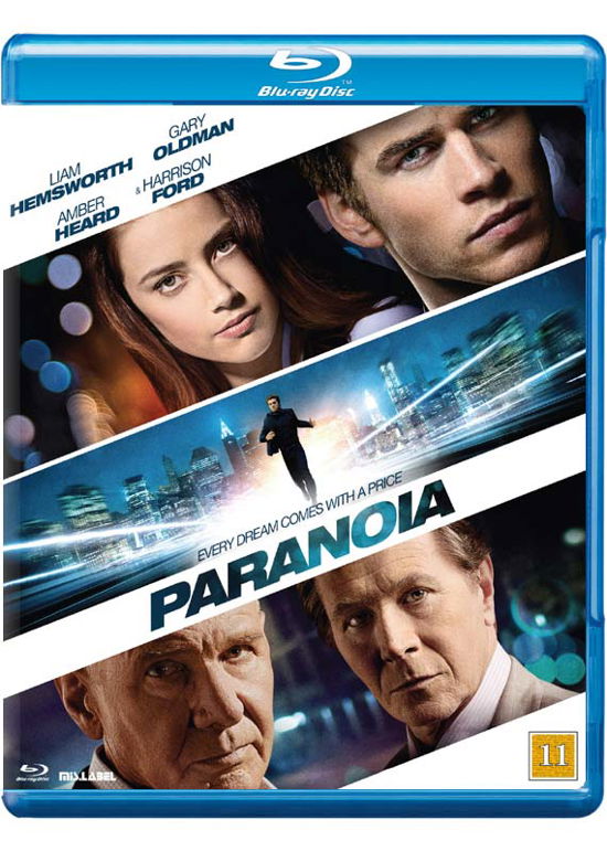 Cover for Liam Hemsworth / Gary Oldman / Amber Heard / Harrison Ford · Paranoia (Blu-Ray) (2014)