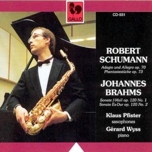 Cover for Schumann / Brahms · Adagio &amp; Allegro Op.70 (CD) (1996)