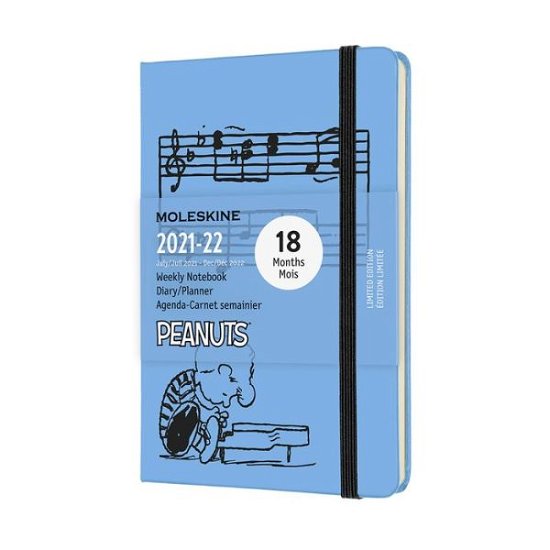 Moleskine Ltd. Ed. Peanuts 2022 18-Month Weekly Pocket Hardcover Notebook: Light Blue - Moleskine - Books - MOLESKINE - 8056420857122 - March 18, 2021