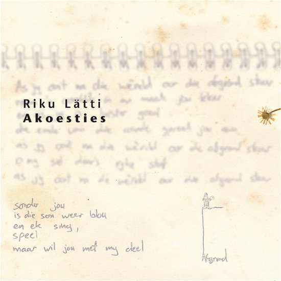 Cover for Riku Latti · Akoesties (CD) (2007)