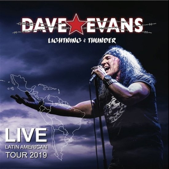 Cover for Dave Evans (Original AC/DC Singer) · Lightning &amp; Thunder - Live (CD) (2022)
