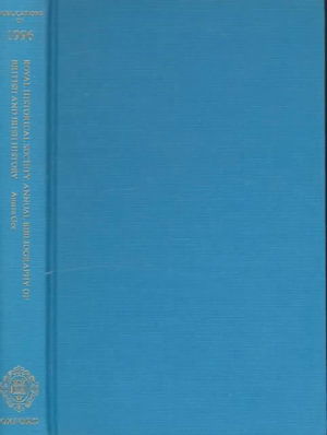 Cover for Austin Gee · Royal Historical Society Annual Bibliography of British and Irish History (Hardcover Book) [Annual edition] (1998)