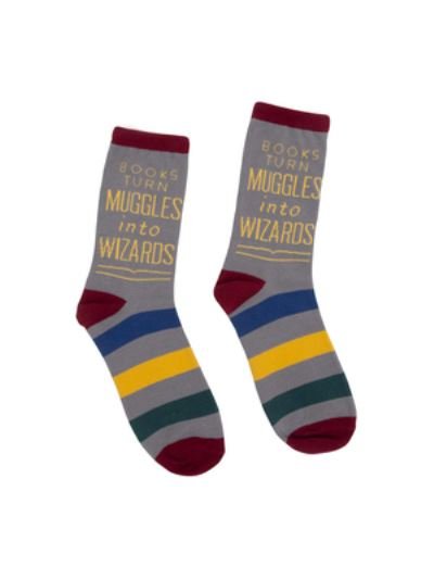 Cover for Out of Print · Books Turn Muggles into Wizards Socks - Large (N/A) (2017)
