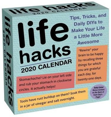 Life Hacks 2020 Day-to-Day Cal - Bradford - Livros - Andrews McMeel Publishing - 9781449498122 - 1 de agosto de 2019
