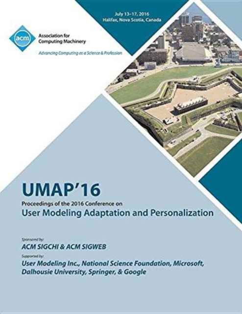 Cover for Umap Conference Committee · UMAP 16 User Modeling, Adaptation and Personilization Conference (Paperback Book) (2016)