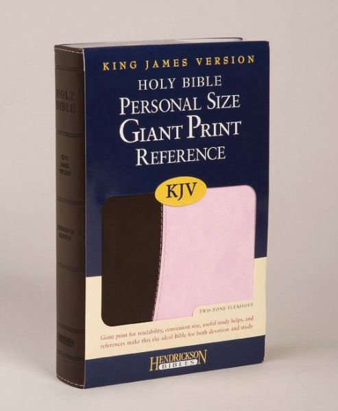 Cover for Hendrickson Bibles · Personal Size Giant Print Reference Bible-KJV (Leather Book) [Large type / large print edition] [Pink/Brown Imitation] (2008)