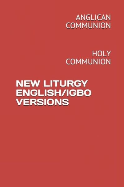 Cover for Njide Mkparu · New Liturgy English / Igbo Versions (Paperback Bog) (2019)