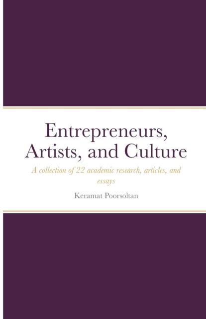 Cover for Keramat Poorsoltan · Entrepreneurs, Artists, and Culture (Pocketbok) (2020)