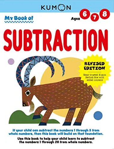 Cover for Kumon Publishing · Kumon My Book of Subtraction: Revised Ed (Paperback Book) [Revised edition] (2023)