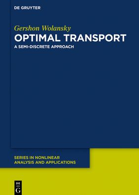 Cover for Wolansky · Optimal Transport (Book) (2021)