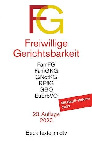 Cover for Dtv Verlagsgesellschaft · Freiwillige Gerichtsbarkeit (Paperback Bog) (2022)