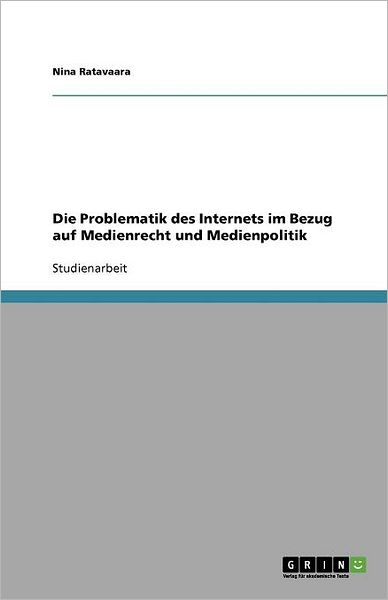 Cover for Ratavaara · Die Problematik des Internets (Book) [German edition] (2011)