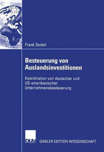 Cover for Frank Seidel · Besteuerung von Auslandsinvestitionen (Paperback Bog) [2003 edition] (2003)