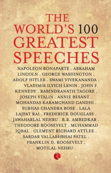 The World's 100 Greatest Speeches - Terry O'Brien - Böcker - Rupa & Co - 9788129142122 - 14 september 2016