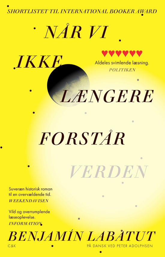 Cover for Benjamin Labatut · Når vi ikke længere forstår verden (Paperback Book) [2nd edition] (2024)