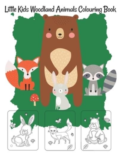 Cover for 13th Street Publishing · Little Kids Woodland Animals Coloring Book (Paperback Bog) (2021)