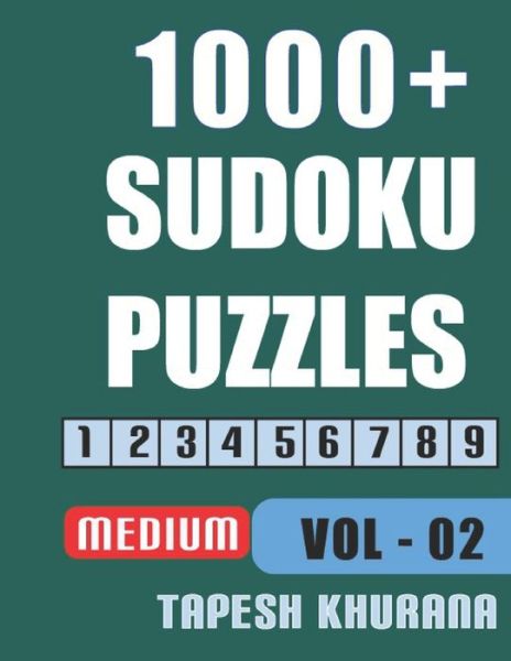 Cover for Tapesh Khurana · 1000+ Sudoku Puzzles (Paperback Book) (2020)