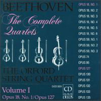 Complete Quartets 1 - Beethoven / Orford String Quartet - Música - DELOS - 0013491303123 - 11 de dezembro de 1992