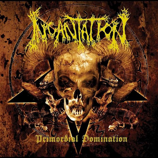 Cover for Incantation · Primordial Domination (Orange / Black Vinyl) (LP) (2023)