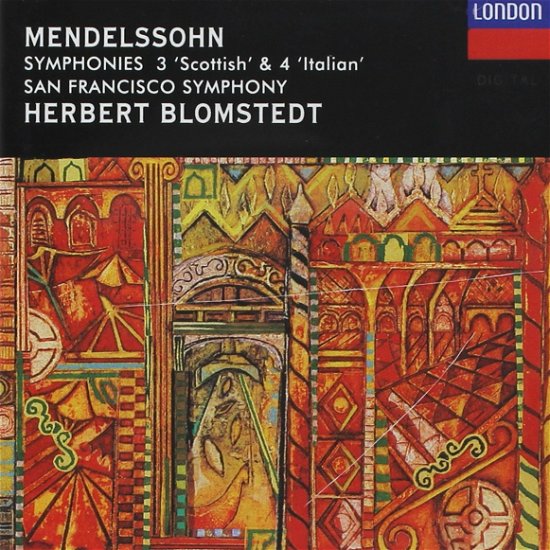 Cover for Felix Mendelssohn · Symphonies 3 Scottish And 4 Italian (CD)