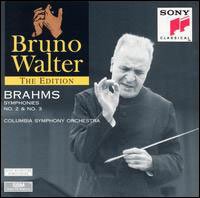 Symphonies 2 & 3 - Brahms / Walter / Columbia Symphony - Musik - SON - 0074646447123 - 31. Oktober 1995