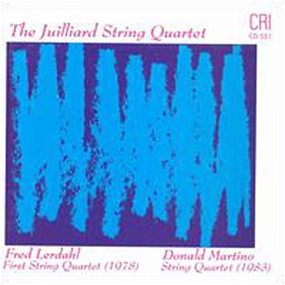 Cover for Juilliard String Quartet · F. Lerdahl - First String Quartet D. Ma (CD)