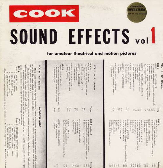 Cover for Sound Effects 1 / Various (CD) (2012)