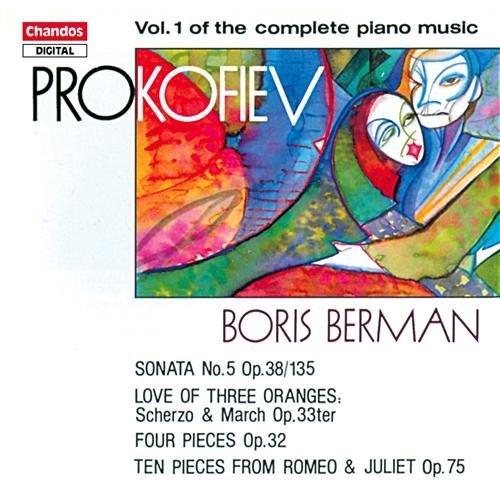 Piano Music 1 - Prokofiev / Berman - Musiikki - CHANDOS - 0095115885123 - keskiviikko 28. lokakuuta 1992