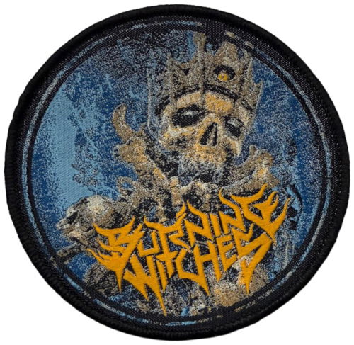 Cover for Burning Witches · Patch Round Skull (9,7 cm) (MERCH) (2024)