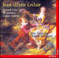 Second Livre De Sonates A Deux Violons' - J.M. Leclair - Muziek - ATMA CLASSIQUE - 0722056224123 - 2002