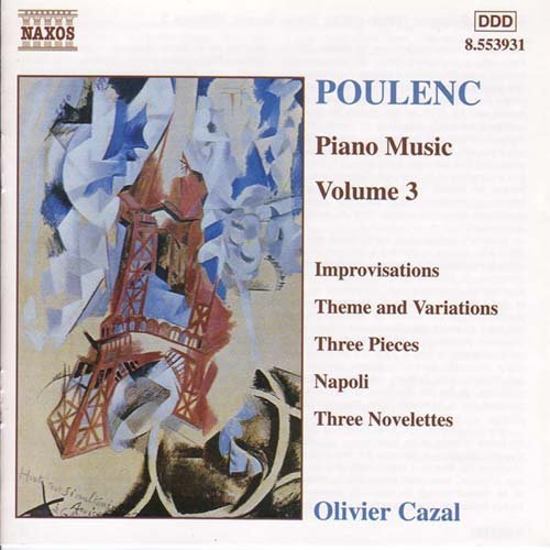 Piano Music 3 - Poulence / Cazal - Musikk - NAXOS - 0730099493123 - 14. mars 2000
