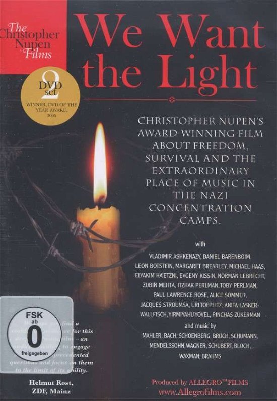 We Want The Light - Brahms; Mahler; Bach; Wagner - Movies - CHRISTOPHER NUPEN FILMS - 0814446010123 - January 28, 2013