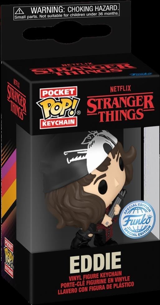 Funko Pocket Pop!: Netflix Stranger Things - Eddie Vinyl Figure Keychain - Funko - Merchandise - Funko - 0889698745123 - 