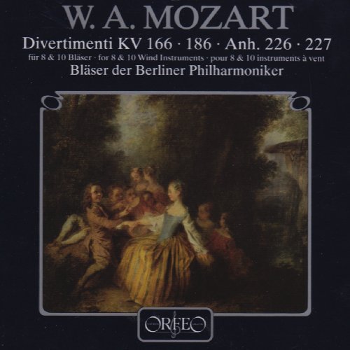 Divertimenti for 8 & 10 Wind Instruments - Mozart / Berlin Philharmonic - Musiikki - ORFEO - 4011790163123 - keskiviikko 20. huhtikuuta 1994