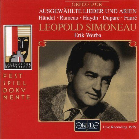 Cover for Haydn / Rameau / Duparc / Faure / Simoneau · Songs: Salzburger Liederabend (CD) [Remastered edition] (2000)