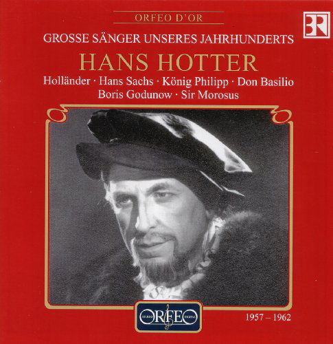 Hollander / Hans Sachs / King Phillip - Hans Hotter - Musiikki - ORFEO - 4011790501123 - torstai 1. huhtikuuta 1999