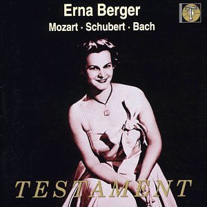 Great Singers of Our Century: Erna Berger - Berger / Pergolesi / Caccini / Vercini / Peschko - Musiikki - ORFEO - 4011790556123 - tiistai 16. heinäkuuta 2002