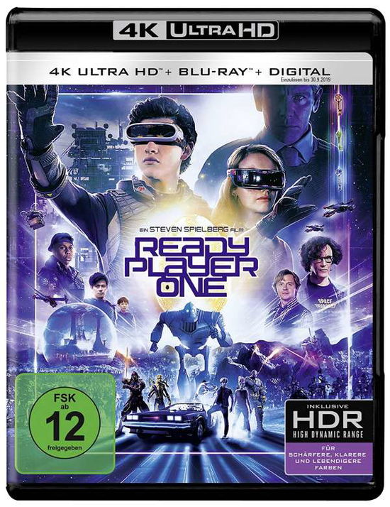 Cover for Tye Sheridan,olivia Cooke,ben Mendelsohn · Ready Player One (4K UHD Blu-ray) (2018)