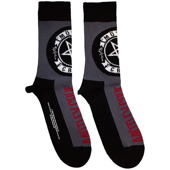 Cover for Mötley Crüe · Motley Crue Unisex Ankle Socks: Pentagram Circle (UK Size 7 - 11) (Klær) [size M]