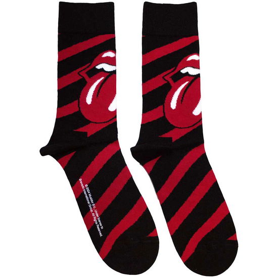 Cover for The Rolling Stones · The Rolling Stones Unisex Ankle Socks: Stripes (Black) (UK Size 4 - 7) (CLOTHES) (2025)