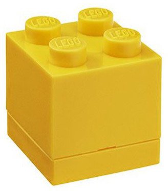 Cover for N/a · Opbergbox Lego Mini: Brick 4 Geel (40111732) (Leketøy)