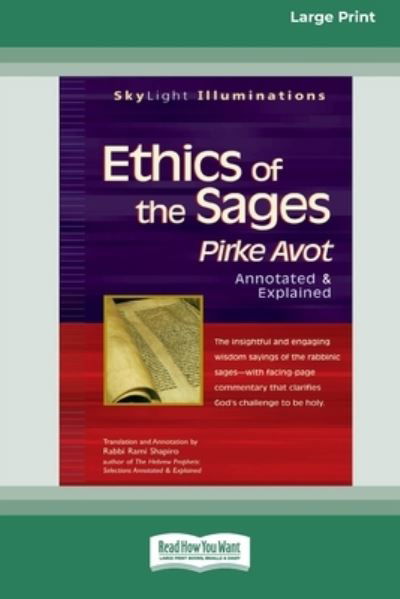 Cover for Rabbi Rami Shapiro · Ethics of the Sages (Paperback Book) (2014)